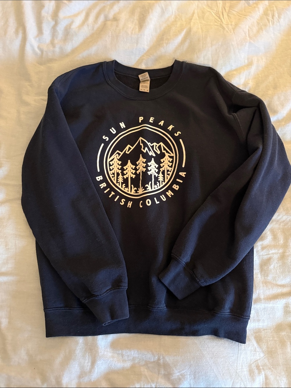Sun Peaks British Columbia Navy Crewneck Sweater